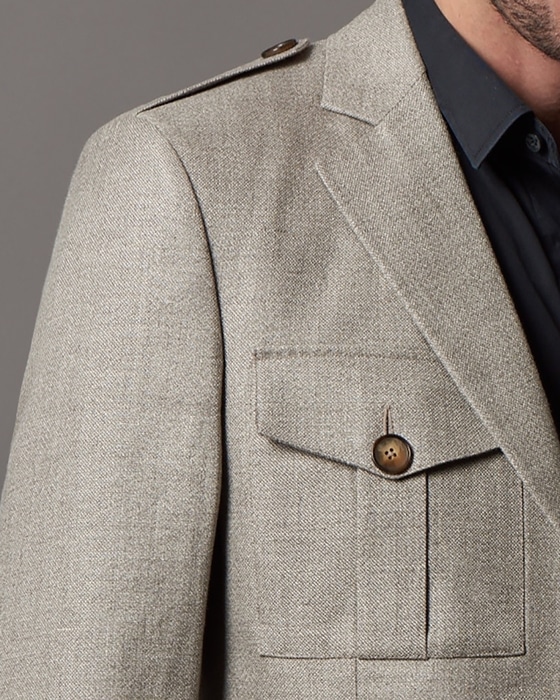 La Saharienne, veste sur mesure pour homme