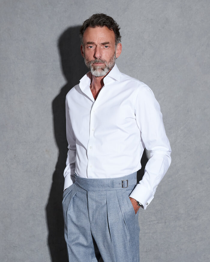 Chemise casual blanche Arling