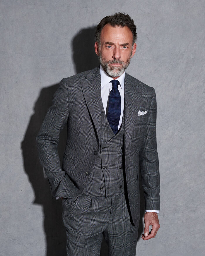 Chemise sur mesure gris foncé Artling